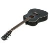 41″ Inch Electric Acoustic Guitar Wooden Classical Full Size EQ Bass Black