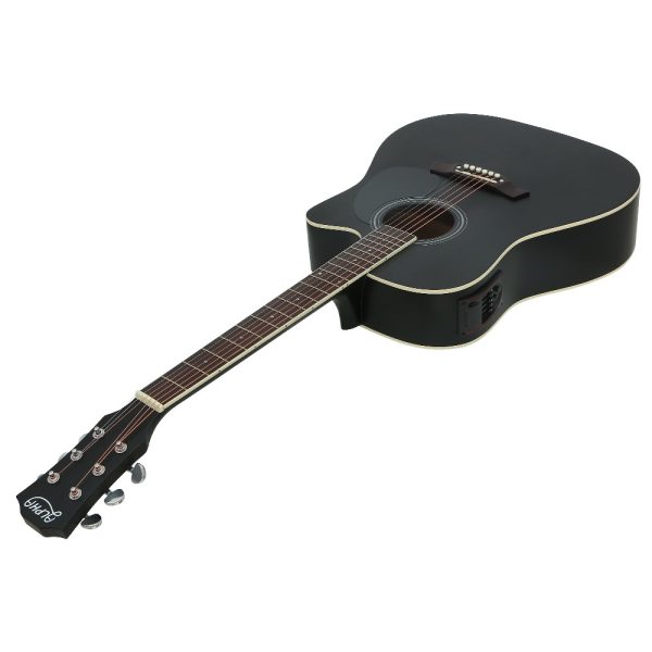 41″ Inch Electric Acoustic Guitar Wooden Classical Full Size EQ Capo Black