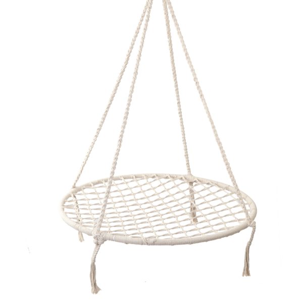 Gardeon Kids Swing Hammock Chair 100cm – Cream