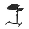 Laptop Table Desk Adjustable Stand With Fan – Black
