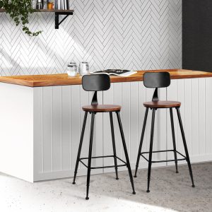Vintage Industrial Bar Stool Retro Barstools Dining Chairs Kitchen