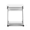 Metal Pull Out Table Desk – White