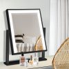 LED Makeup Mirror Hollywood Standing Mirror Tabletop Vanity Black
