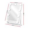 LED Standing Makeup Mirror – White