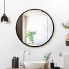 Round Wall Mirror 50cm Makeup Bathroom Mirror Frameless