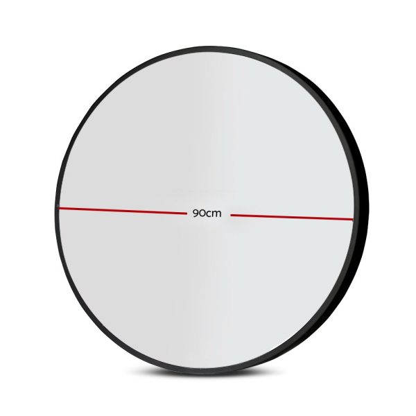 90cm Wall Mirror Round Makeup mirrors Bathroom