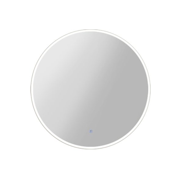 70CM LED Wall Mirror With Light Bathroom Decor Round Mirrors Vintage