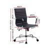 Gaming Office Chair Computer Desk Chairs Home Work Study Black Mid Back