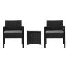 Patio Furniture Outdoor Bistro Set Dining Chairs Setting 3 Piece Wicker