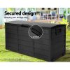 290L Outdoor Storage Box – All Black
