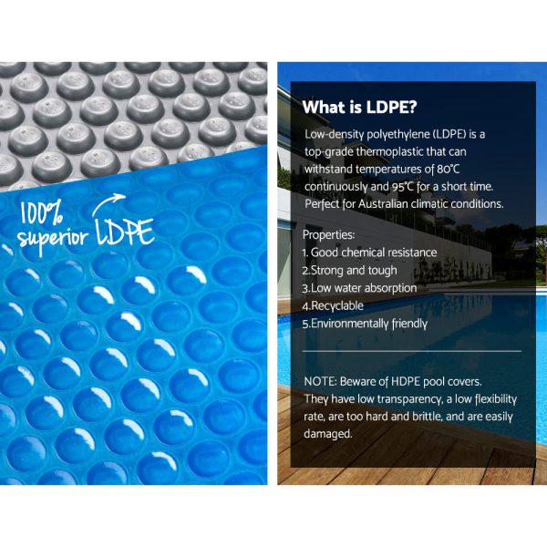 10.5M X 4.2M Solar Swimming Pool Cover – Blue