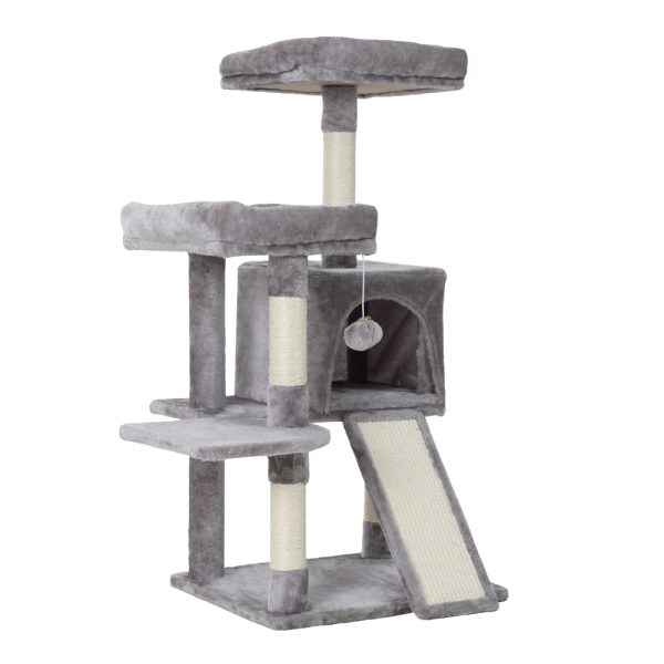 Cat Tree Tower Scratching Post Scratcher Wood Condo House Bed Trees 103cm