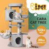 Cat Tree Tower Scratching Post Scratcher Wood Condo House Toys Bed 123cm