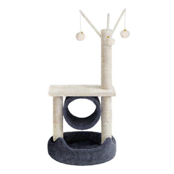 Cat Tree Scratching Post 76cm Scratcher Tower Condo House Hanging toys