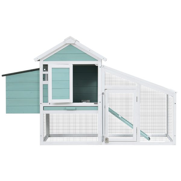 Chicken Coop Rabbit Hutch Large House Run Cage Wooden Outdoor Pet Hutch