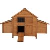 Chicken Coop Large Rabbit Hutch House Run Cage Wooden Outdoor Pet Hutch