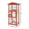 Bird Cage Wooden Pet Cages Aviary Large Carrier Travel Canary Cockatoo Parrot XL