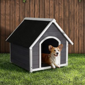 Dog Kennel House Wooden Outdoor Indoor Puppy Pet House Weatherproof Large