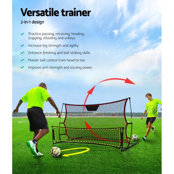Portable Soccer Rebounder Net Volley Training Football Goal Trainer XL