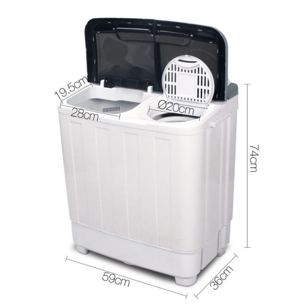 5KG Mini Portable Washing Machine – White