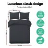 Giselle Quilt Cover Set Classic Black – King
