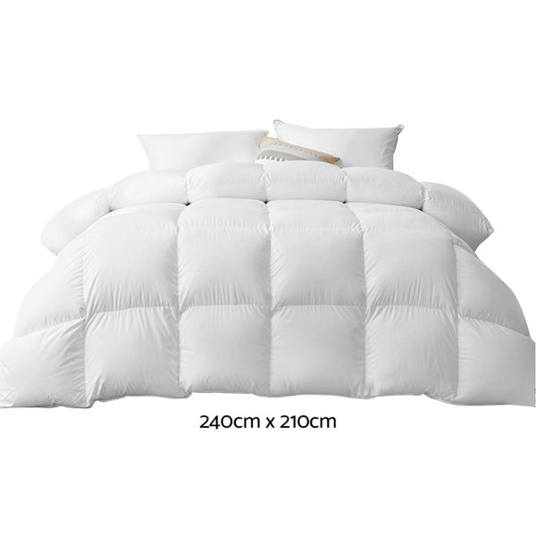 King Size 800GSM Goose Down Feather Quilt