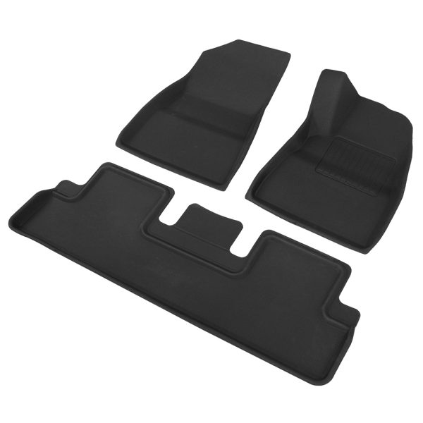Car Rubber Floor Mats Front and Rear For Tesla Model 3 2021-2022