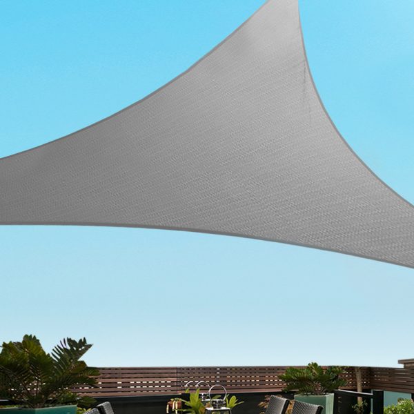 Instahut Sun Shade Sail Cloth Shadecloth Right Triangle Canopy 280gsm 3x3x4.3m