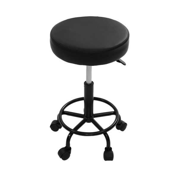 Round Salon Stool Stools Black Swivel Barber Hair Hydraulic Chairs Lift