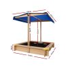 Wooden Outdoor Sand Box Set Sand Pit- Natural Wood
