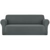 Sofa Cover Elastic Stretchable Couch Covers Grey 4 Seater