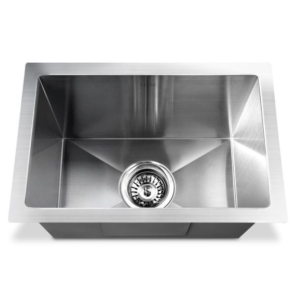 30cm x 45cm Stainless Steel Kitchen Sink Under/Top/Flush Mount Silver