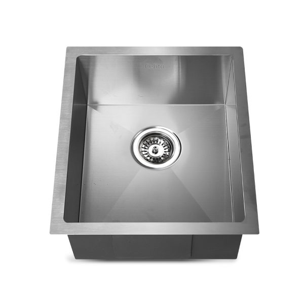 39cm x 45cm Stainless Steel Kitchen Sink Under/Top/Flush Mount Silver