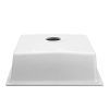 Stone Kitchen Sink 450X450MM Granite Under/Topmount Basin Bowl Laundry White