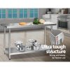 610 x 1524mm Commercial Stainless Steel Kitchen Bench
