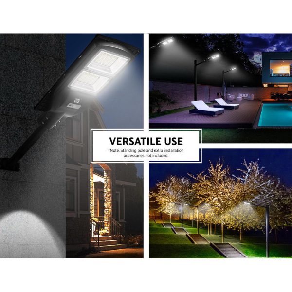 Set of 2 LED Solar Lights Street Flood Sensor Outdoor Garden Light 120W