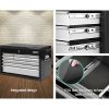 9 Drawer Mechanic Tool Box Cabinet Storage – Black & Grey