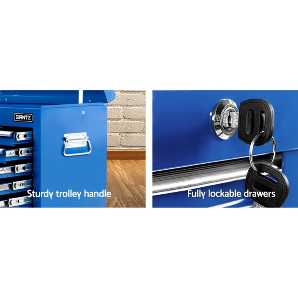 9 Drawer Mechanic Tool Box Cabinet Storage – Blue