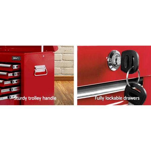 9 Drawer Mechanic Tool Box Cabinet Storage – Red