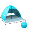Pop Up Beach Tent Camping Hiking 3 Person Sun Shade Fishing Shelter
