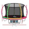 Everfit Trampoline 8FT Kids Trampolines Cover Safety Net Pad Gift Colourful
