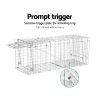 Humane Animal Trap Cage 66 x 23 x 25cm  – Silver
