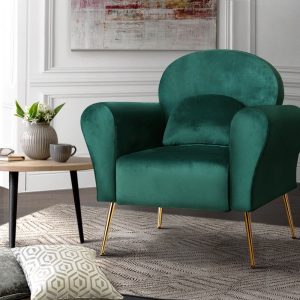 Armchair Lounge Chair Accent Armchairs Chairs Sofa Cushion Velvet