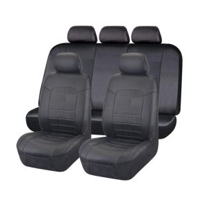 Universal Black Opal Front And Rear Seat Covers Value Pack | Black