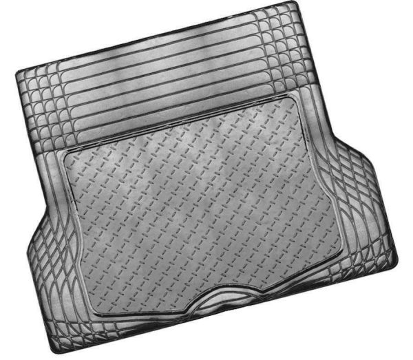ALUMINIUM LOOK 1-Piece Boot Mat – CARBON [Rubber/Aluminium Look]