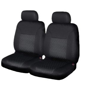 Universal Cosmic Front Seat Covers Size 30/35 | Black
