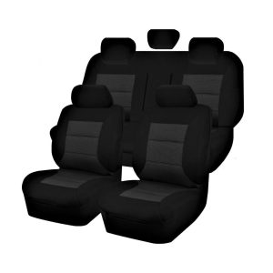Seat Covers for LDV T60 SK8C DUAL CAB PRO LUXE MEGA TUB, TRAILRIDER 07/2017 ON PREMIUM BLACK