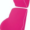 Pink Memory Foam Lumbar Back & Neck Pillow Support Back Cushion Office Car Seat
