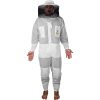 OZBee Premium Full Suit 3 Layer Mesh Ultra Cool Ventilated Round Head Beekeeping Protective Gear Size  L
