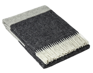 Brighton Throw – 100% NZ Wool – Monochrome
